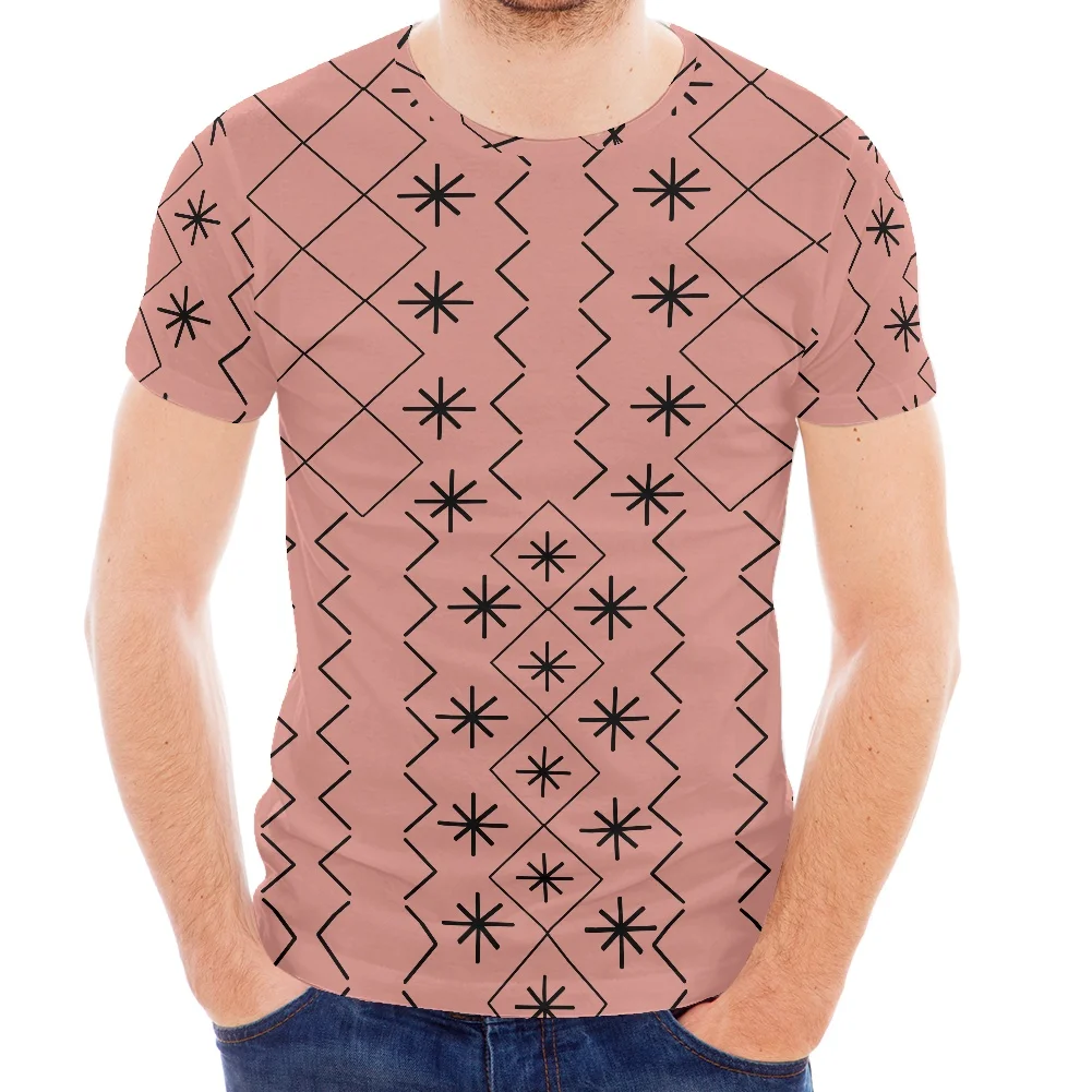 

Fashion Design Summer Plus Size Men's Clothing Men Polynesian Tribe Print T-Shirt Fits O Neck Short Sleeve Muscle Tops T Shirts