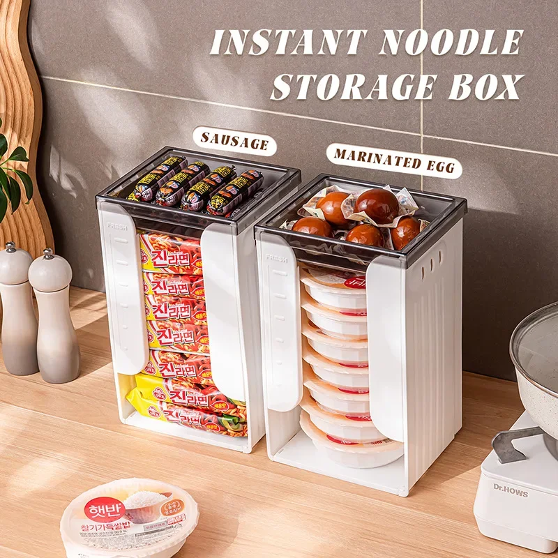 Bagged Instant Noodle Storage Box Home Desktop Facial Mask Mask Organizing Basket Right Angled Plastic Storage Box Home Storage