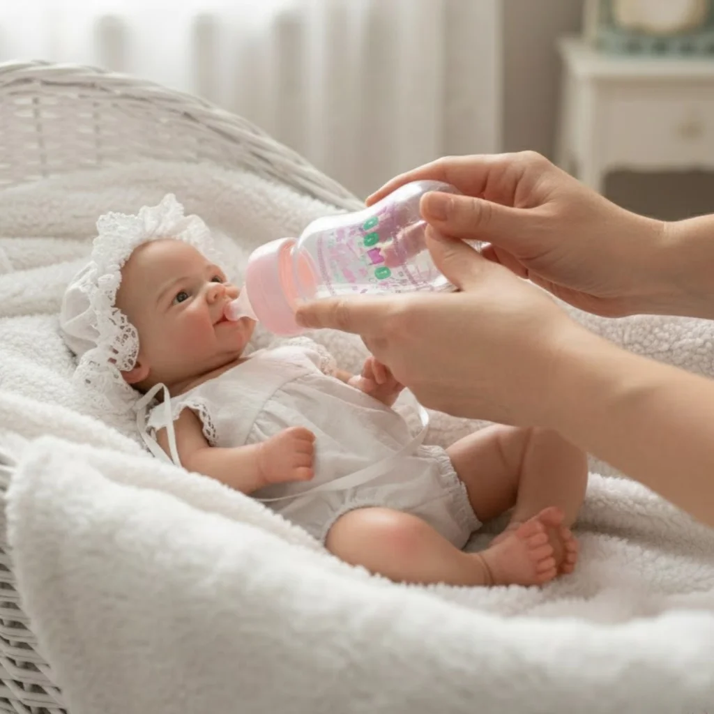 AnjoDoll 33cm Vivienne Girl dos juegos De ropa muñeca Reborn pintada cuerpo completo silicona muñecas para bebés recién nacidos Corpo De silicona