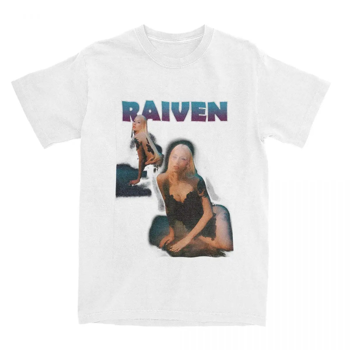 Vintage Raiven Eurovisions 2024 Slovenia T-Shirts for Men Women 100% Cotton Tees Shirt Big Size Tops