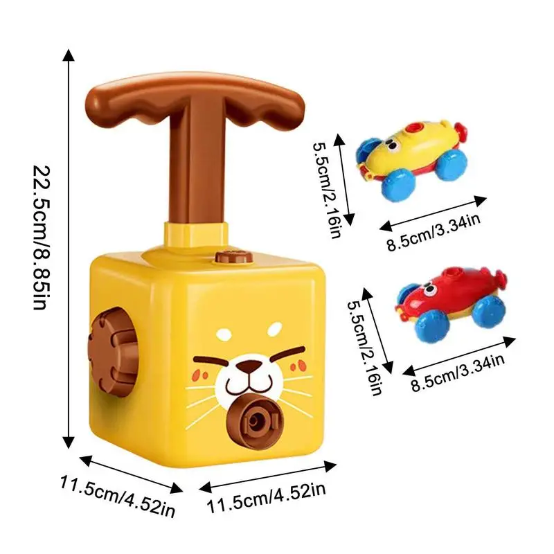 Juego de bomba de juguete de coche de globo eléctrico para niños, juguete de corredor, experimento científico, educación de inteligencia, juguetes preescolares