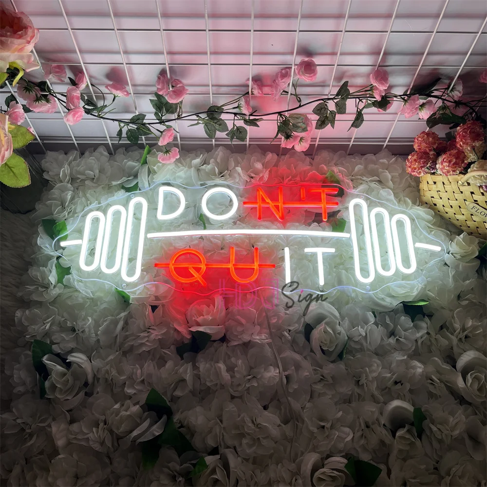 

DON'T QUIT Led Neon Sign Gaming Room Internet Boys Neon Night Lights Party Bar Club Game Room Wall Decor Neon Signs Gamer