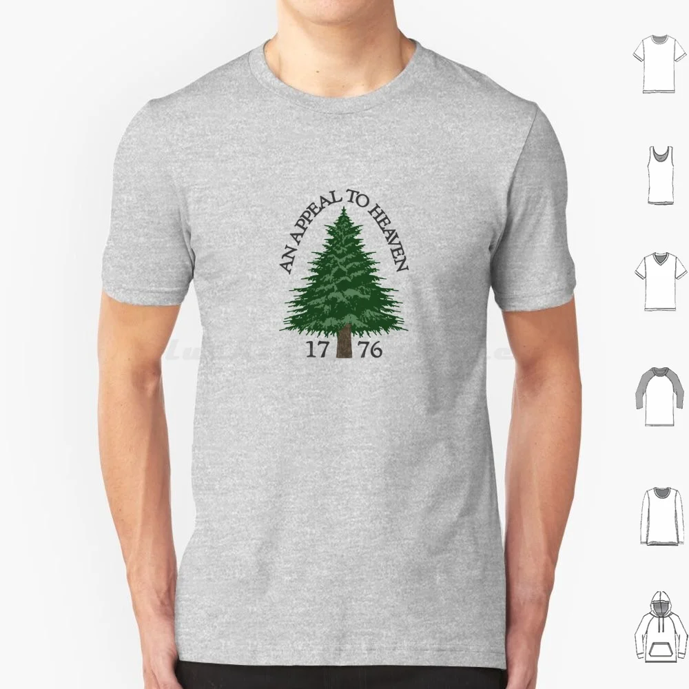 Appeal To Heaven-Pine Tree Flag-1776 T Shirt Cotton Men Women DIY Print Appeal To Heaven Pine Tree Flag Colonial Flag