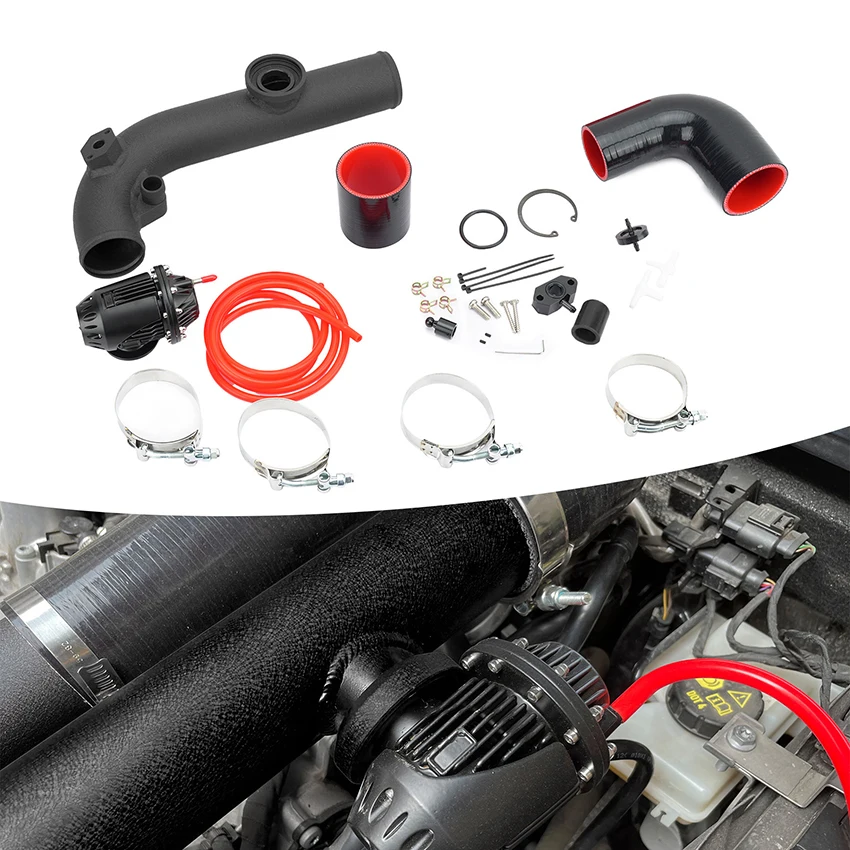 For VW Golf EA211 Turbo Charge Air Intake Pipe with Blow Off Dump Valve BOV Kit Fits