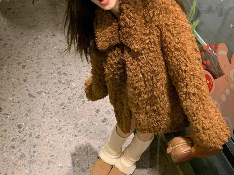 High-end Elegant Eco-friendly Fur Coat for Women Slim Fit Outerwear Winter Casual Fashion Versatile