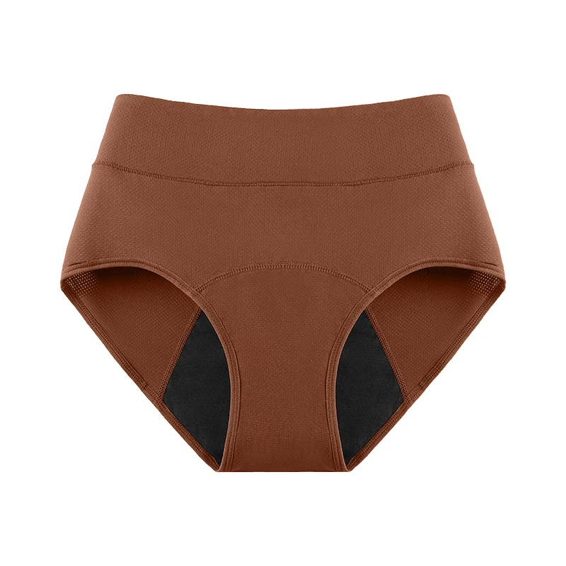 Dropshipping dames 4-laags lekbestendige absorberende menstruatieondergoed, hoge taille, postpartum incontinentie ondergoed slips