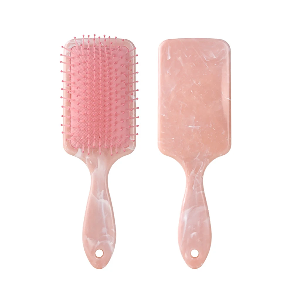 Air Cushion Comb Anti-tangle Anti-static Square Marble Detangling Hair Brush Wet Dry Head Massage Hair Comb Salon Styling Tools