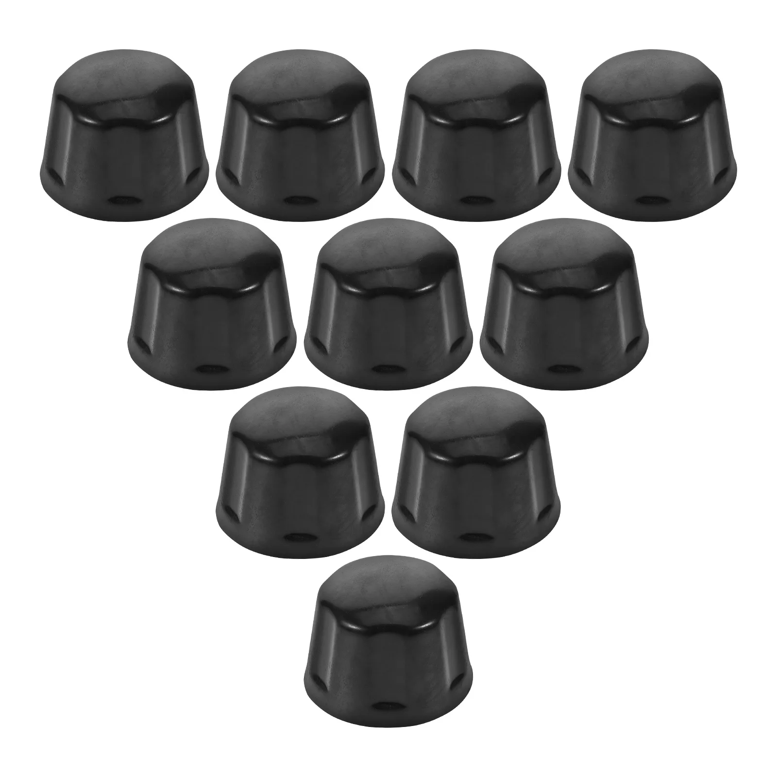 Tampas de cubo de roda de pneu de borracha, capas de substituição duráveis para acessórios atv, tampas de cubo central de roda com 10 peças