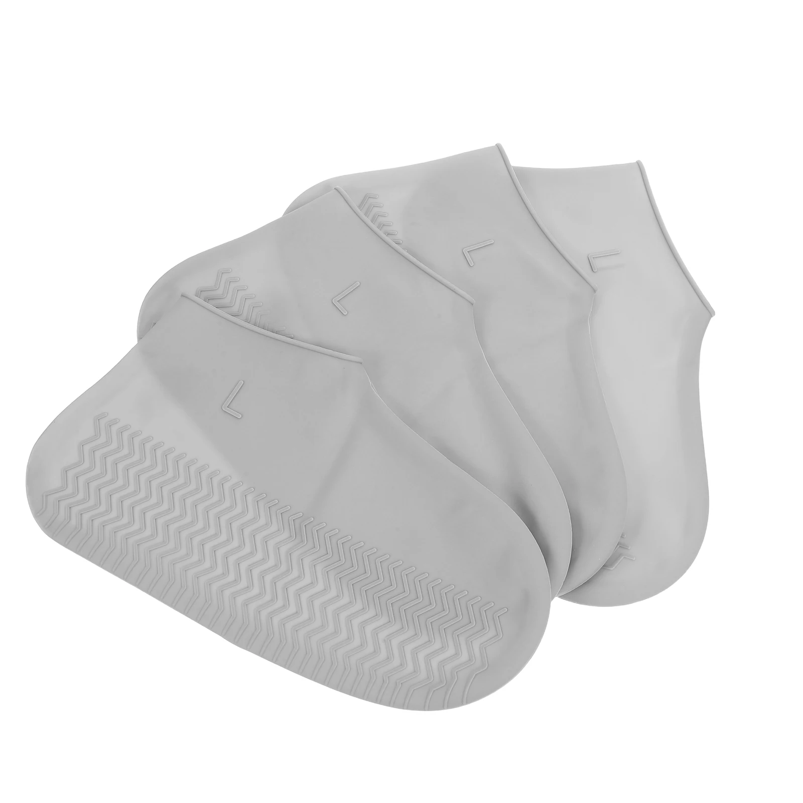 

2pcs 2 Pairs Anti-slip Rain Shoe Covers Waterproof Durable Silicone Outdoor Foot Protectors Safety Cycling Commuting