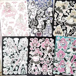 New Cute Cool Sweet Maid Girl Stickers Diary Scrapbooking DIY Album Decoration Sticker Aesthetic Personalized Kawaii Stationery