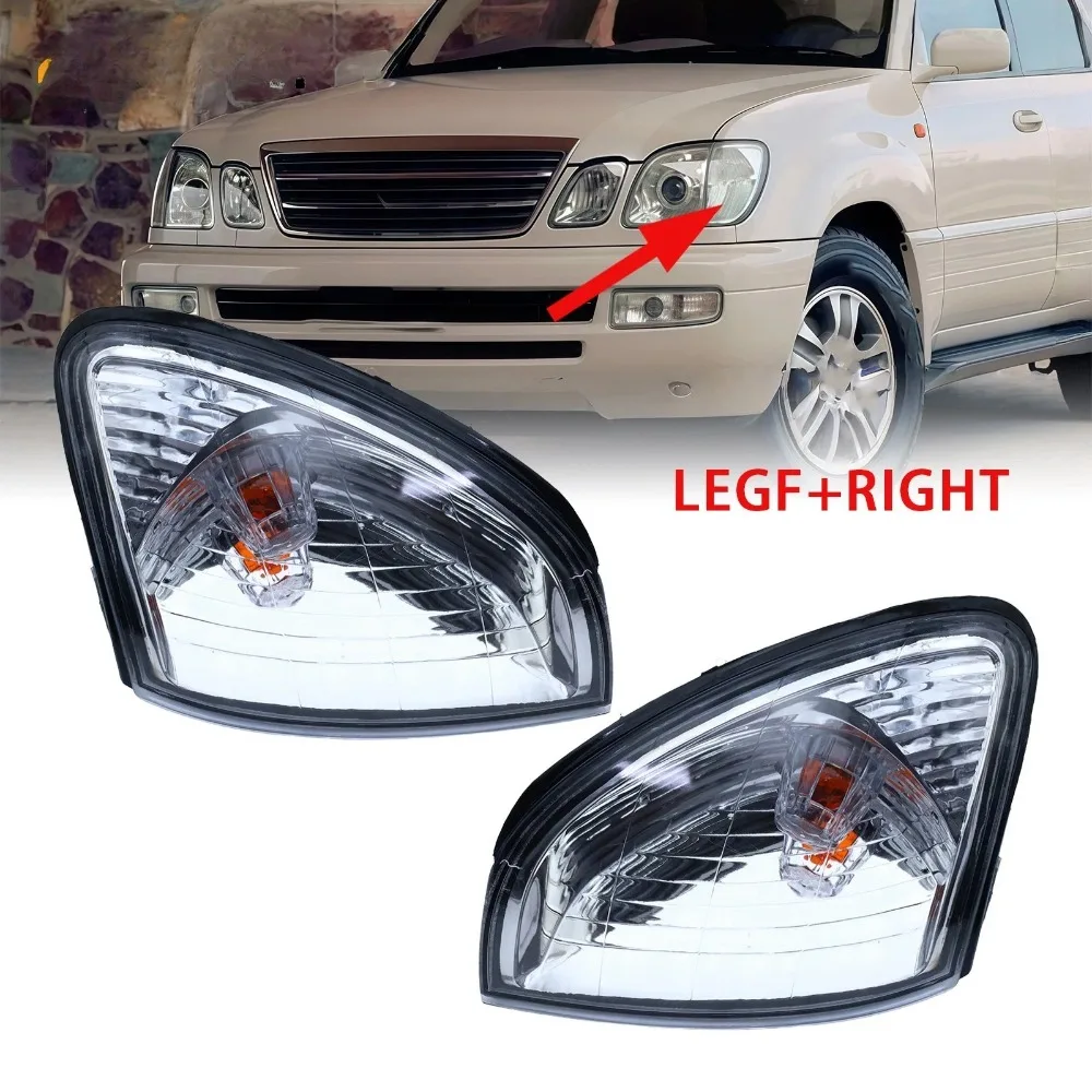 Clear Car Side Marker Lamp Corner Lights Parking Turn Signals Light 1 Pair 81510-60480 81520-60350 For Lexus LX470 1998-2007