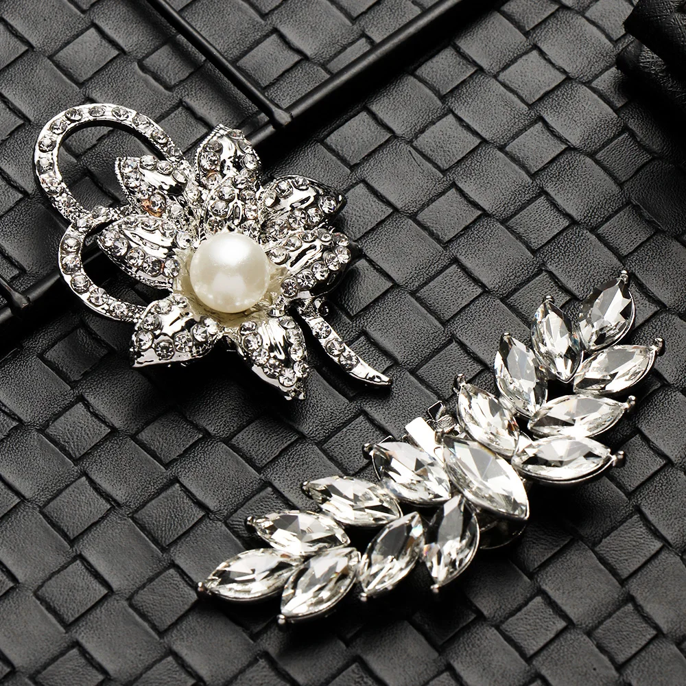 1PC High Heel Wedding Women Bride Charm Buckle Shoe Clip Shiny Decorative Clips Wedding Shoe Decorations