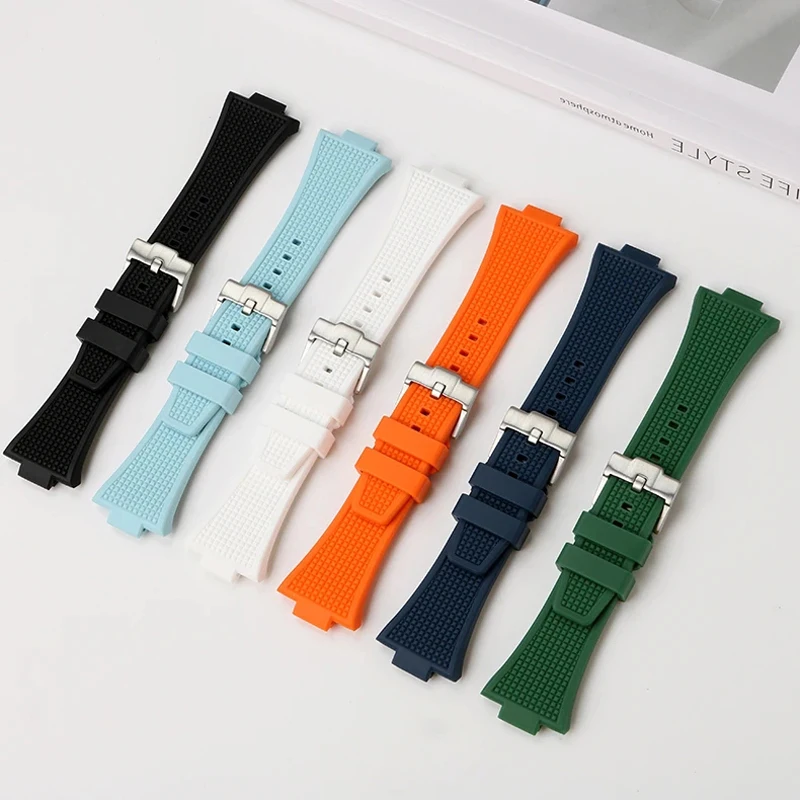 สายนาฬิกาซิลิโคนเหลวแบบหัวเข็มขัด สำหรับนาฬิกา Tissot PRX Super Gamer T137.407.410 ขนาด 12 มม. สายนาฬิกาซิลิโคนทดแทน
