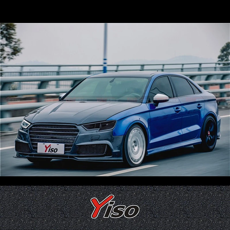 Suitable for Audi S3 Big Aerodynamic kit RS3 modified Big Surround Carbon Fiber S3 Surround S3 Savearth Front Bumper Front Bumpe