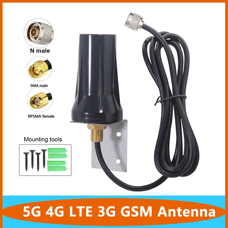 

Wideband 5G 4G LTE 3G GSM 15dbi 600~6000Mhz Cabinet Antenna Indoor Outdoor Omni WiFi IP67 Waterproof Aerial SMA RPSMA N Male