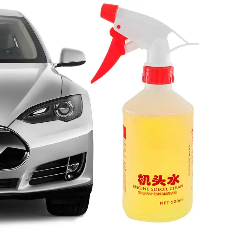 

Engine Degreaser Spray 500ml Automotive Degreasing Agent Cleaning Fluid Vehicle Engine Cleaner Agent For Heavy Oil Grease Tough