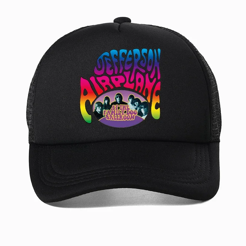 Jefferson Airplane White Rabbit Stoner Psychedelic Rock graphic Baseball cap Harajuku Summer Adjustable Snapback hat Casquette