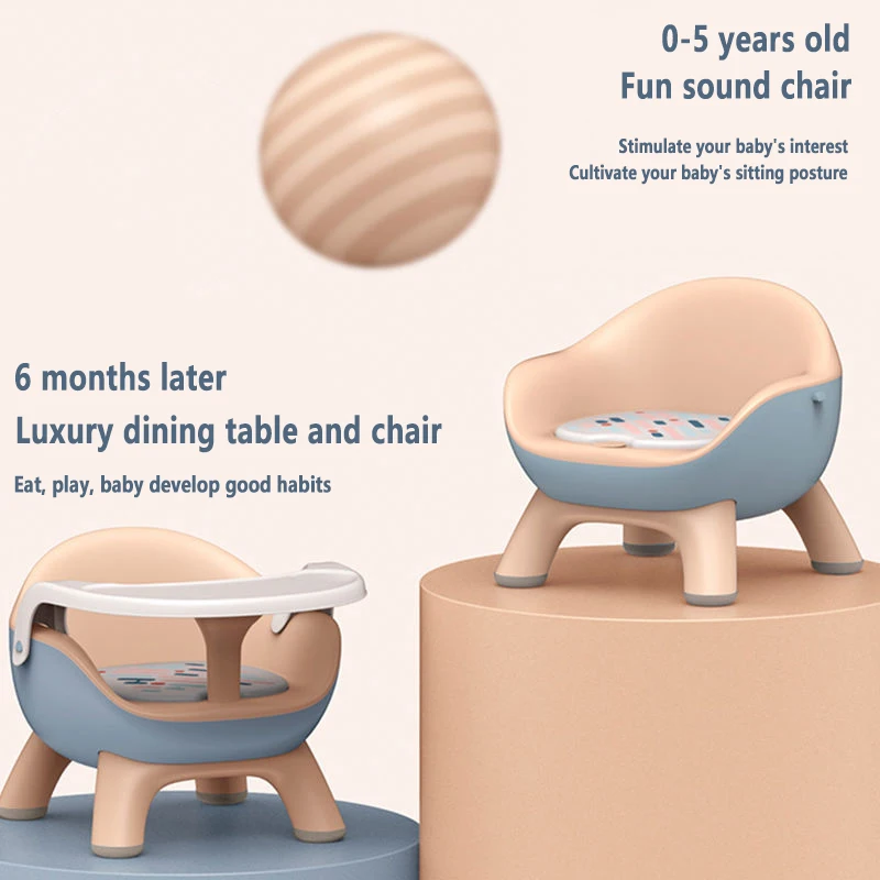 Sheng Bang Sedia Da Pranzo Per Bambini Music Baby Eating Seat Krzesło i stół do jadalni