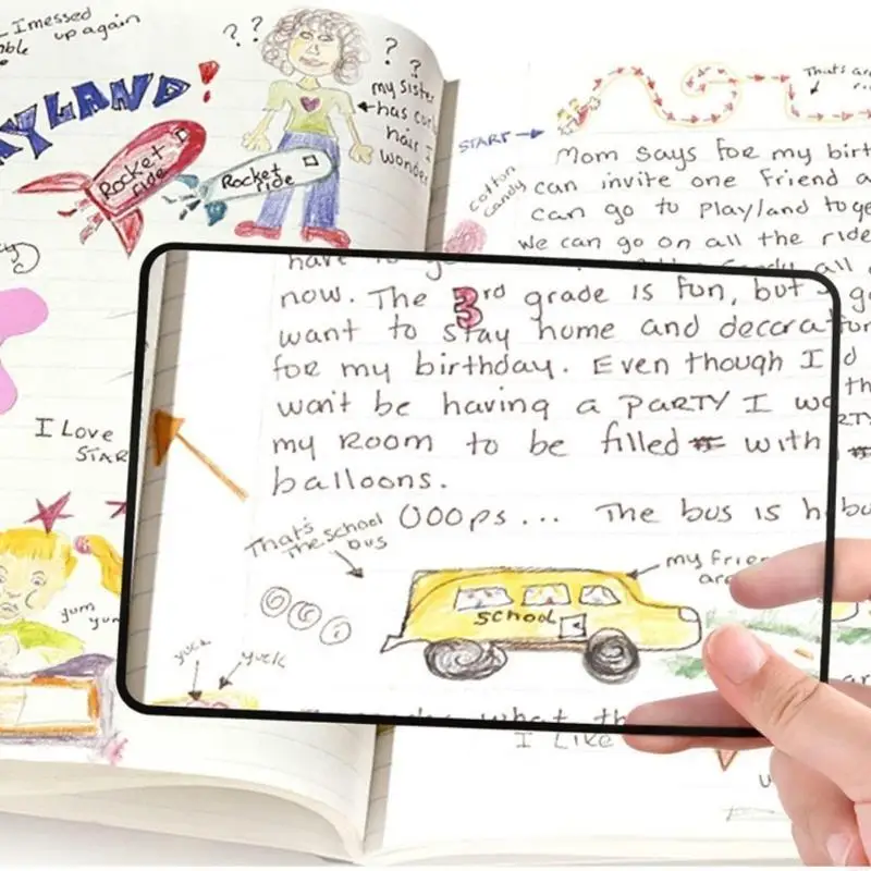   Magnification Glass Card Outdoor Multifunctional Reading Magnification Glass