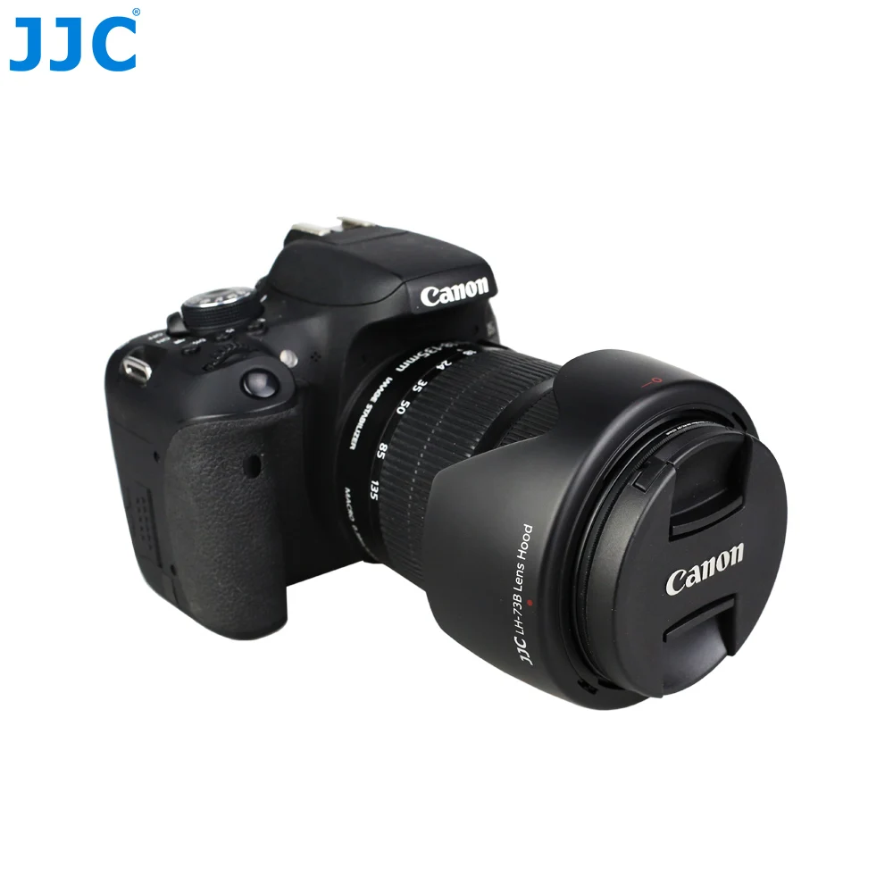 JJC EW-73B Lens Hood for Canon EF-S 18-135mm F3.5-5.6 IS STM(Not USM) &EF-S 17-85mm F4-5.6 Lens for EOS 800D 750D 70D 200D II