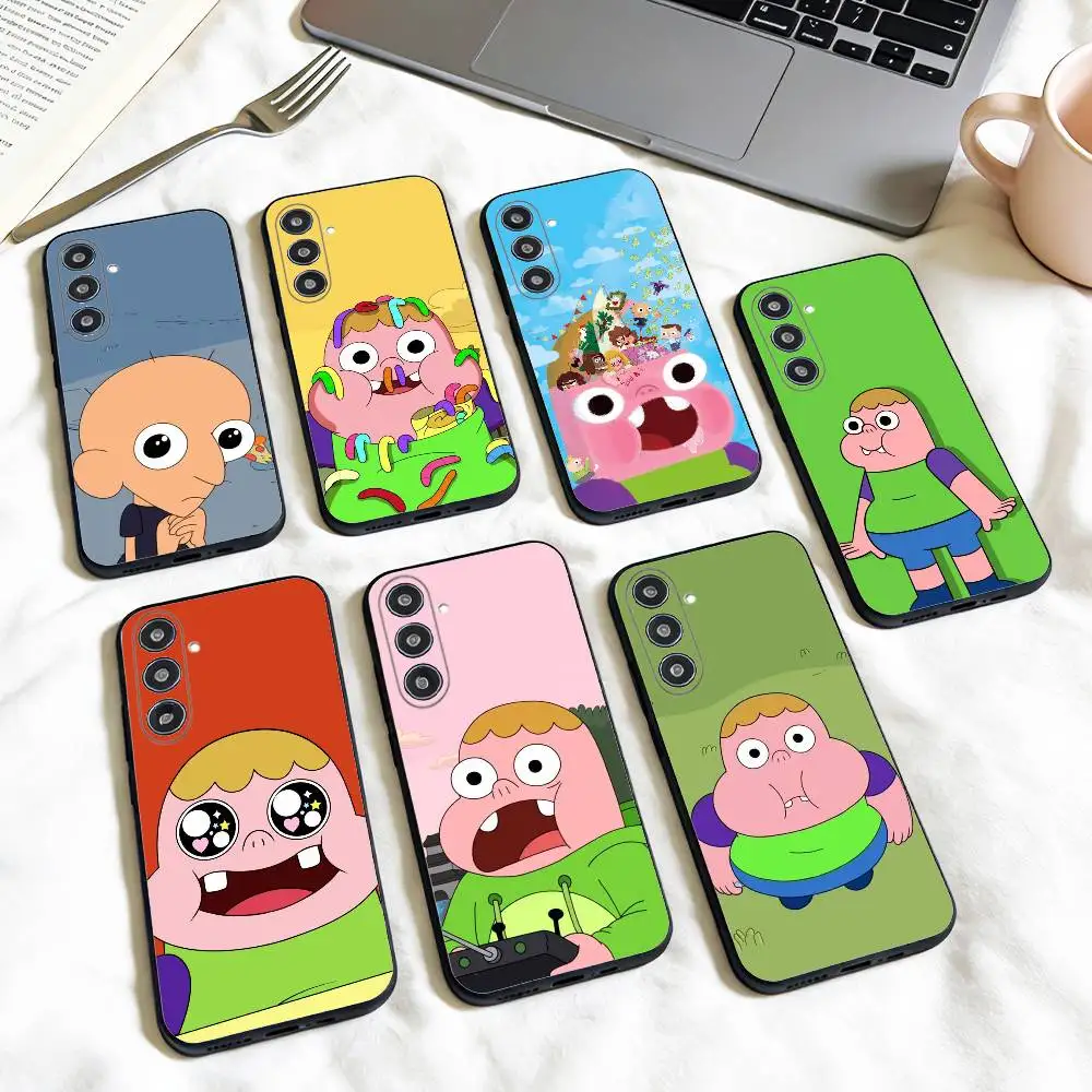 S-Sassy cartoon C-Clarences  phone Case For Samsung Galaxy A73,A72,A71,A70,A53,A52,A51,Others Soft Black Shell