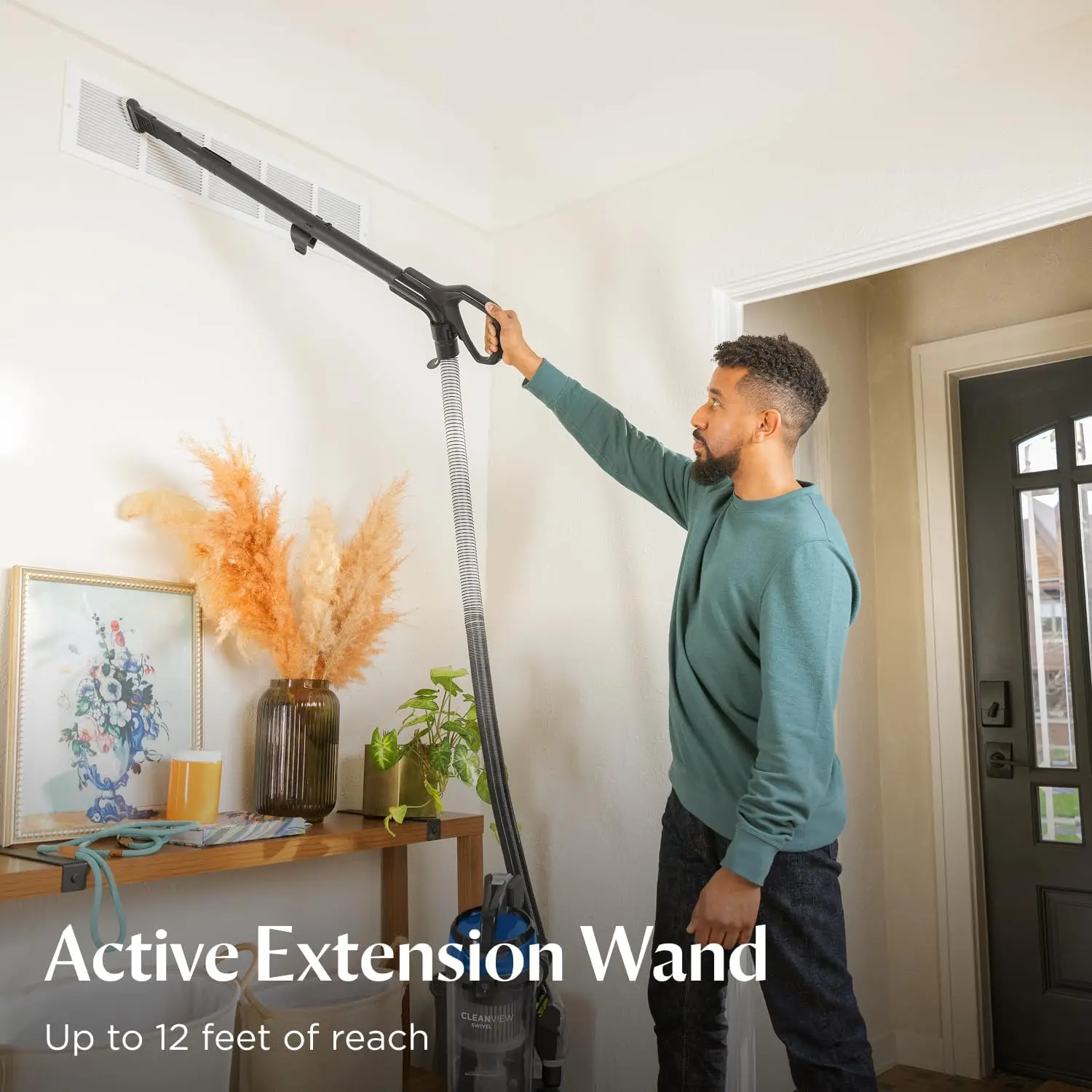 CleanView Swivel Vacuum, Triple Action Brush Roll, 3836 | Multi-cyclonic suction; extension wand; easy-empty dirt tank; swivel
