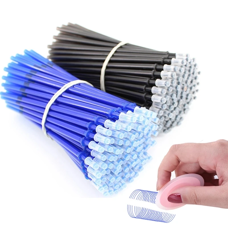 13pcs/set Erasable Gel Pen Set 0.5mm Blue Black Ink Writing Gel Pens Refills Rods Washable Handle for School Office Supplies