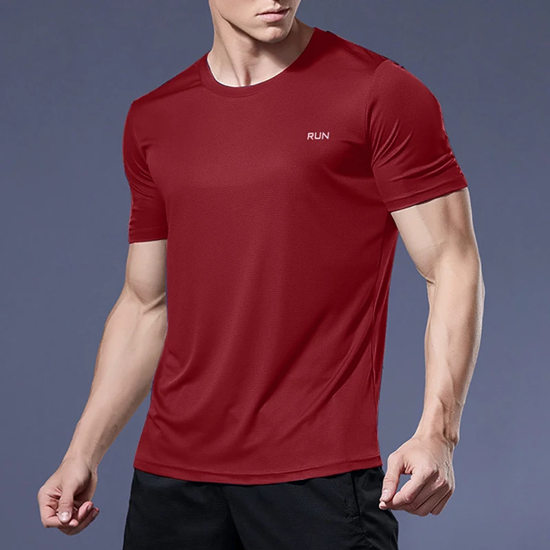 Laufshirts, Fußballshirts, Herren-Trikot, Sportbekleidung, Herren-Jogging-T-Shirts, schnell trocknend, Kompressions-Sport-T-Shirt, Fitness, Fitnessstudio – Detail 16