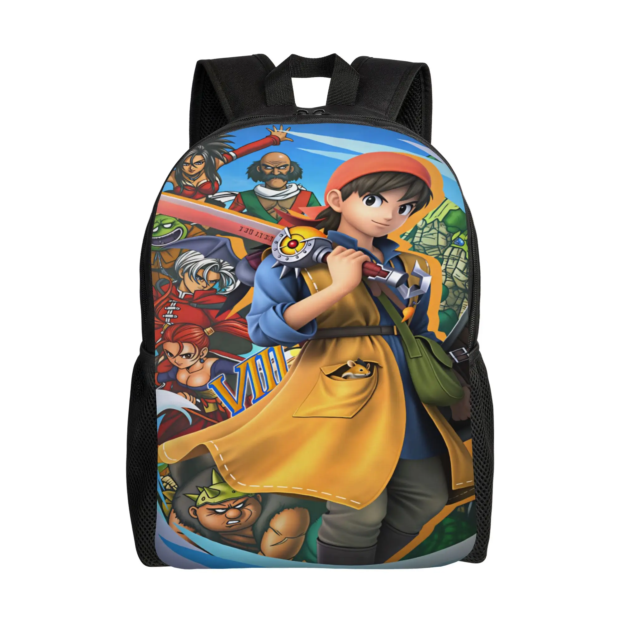 Dragon Quest Slime  Backpack  Streetwear Backpacks Girl Camping Breathable High School Bags Design Rucksack