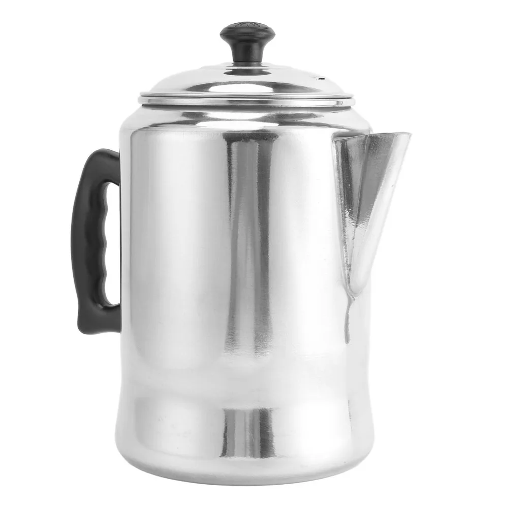 3L Capacity Tea Kettle Aluminum Alloy V Shaped Spout Hot Water Kettle With Lid Fast Heat Conduction Coffee Percolator Pot