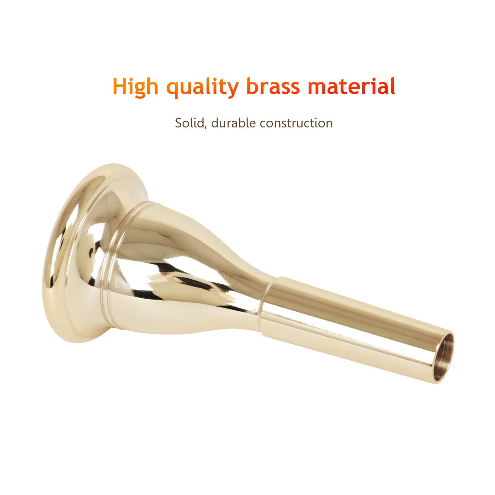 Tuba Mouthpiece Solid Durable Brass Construction Gold Plated Small mouth Tuba Mouthpiece Musical Instrument Accessories