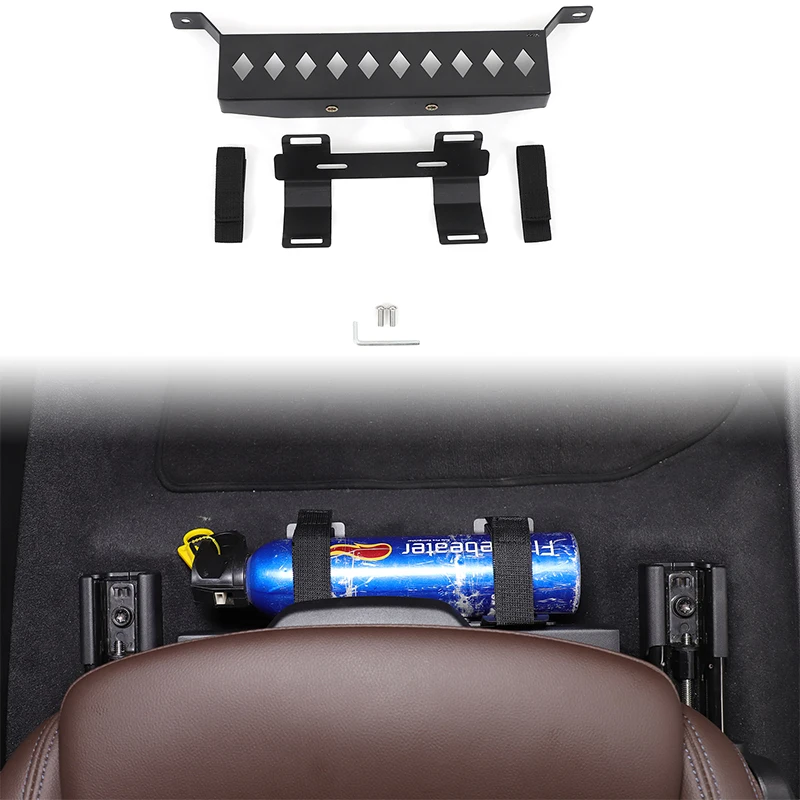 

For BMW X3 G01 2018-2023 aluminum alloy black car co-driver seat extinguisher bracket car interior modification accessories