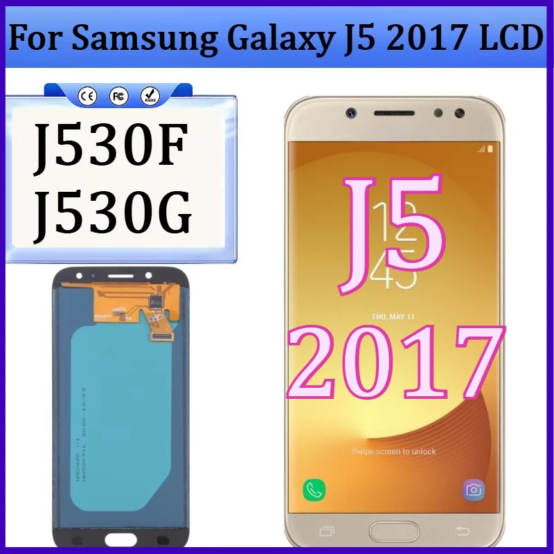 100% Test TFT LCD For Samsung Galaxy J5 2017 J530 J530F J530G LCD Display Touch Screen Digitizer Assembly