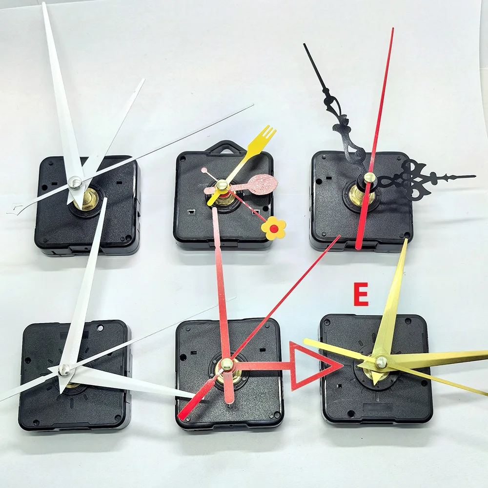 Quiet Mute Hand Hook Quartz Clock Movement Mechanism DIY Repair Tool Parts Kit E