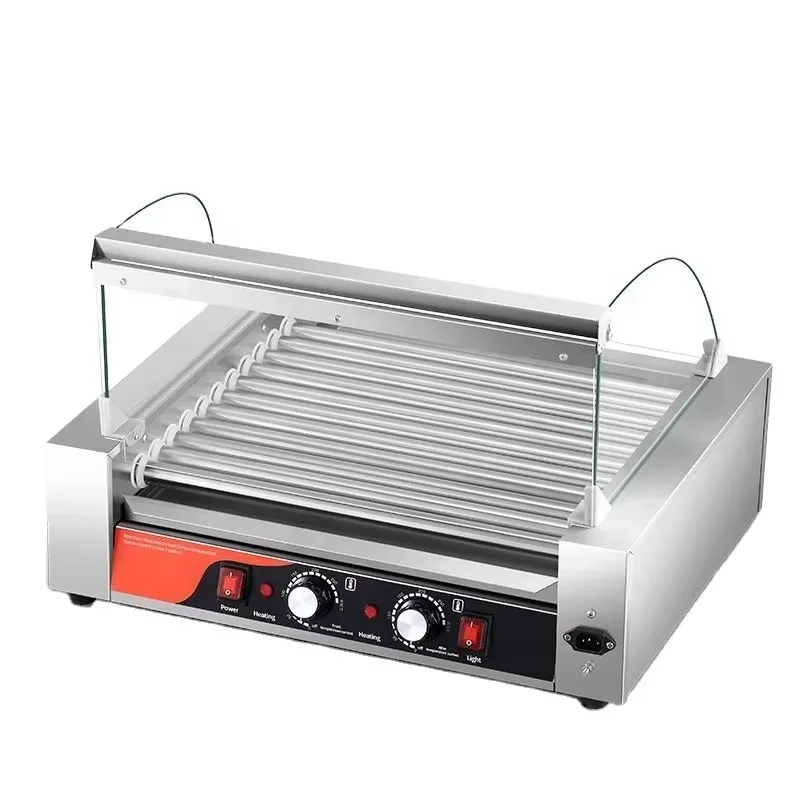 Commercial Hot Dog Machine Sausage Roaster Automatic Sausage Roaster Stall Snack Equipment