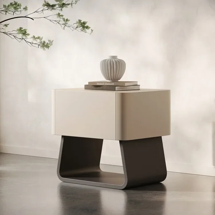 

Minimalist, solid wood bedside table, bedroom, locker, creative, small cabinet, modern, bedside table