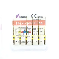 Dental Instrument Flexi gold Rotary Pro Files Heat Activation Flexigold Golden Endo Files for Dentistry Endodontic
