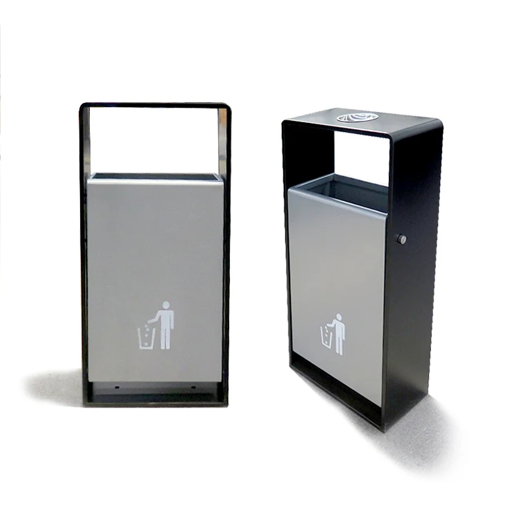 

Большой металлический мусорный бак для уличной переработки, парк общественных металлических мусорных баков