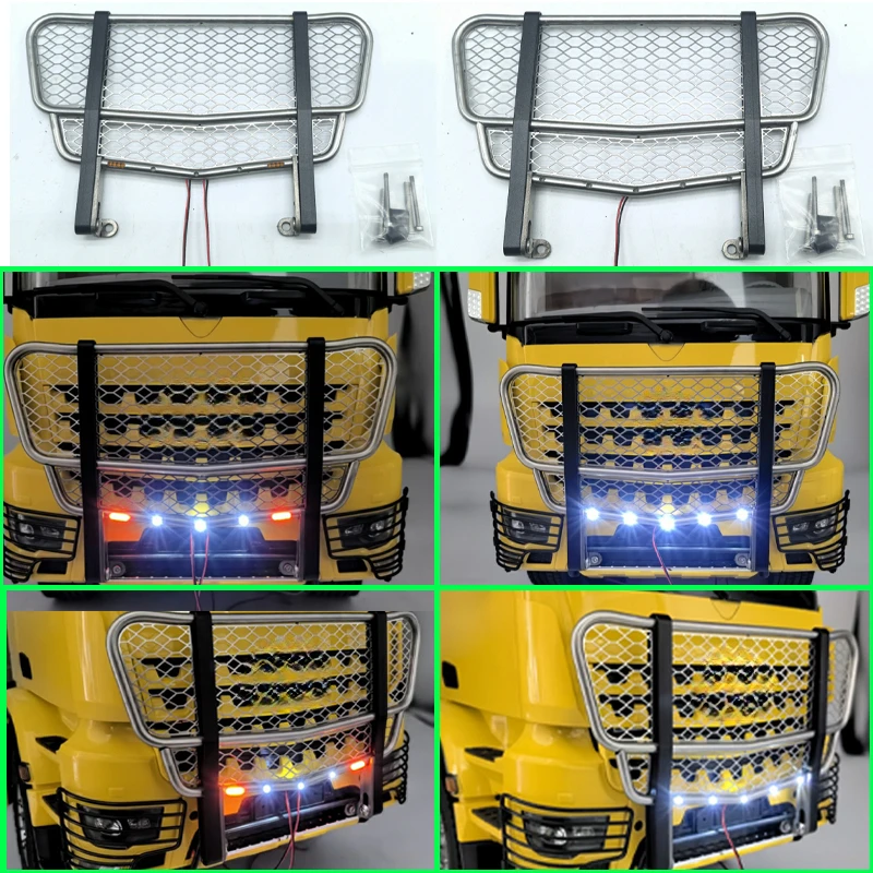 

1 шт., передняя ручка из нержавеющей стали для радиоуправляемого грузовика Tamiya 1/14 BENZ AROCS 56352 56357, детали для самостоятельного изготовления, игрушки