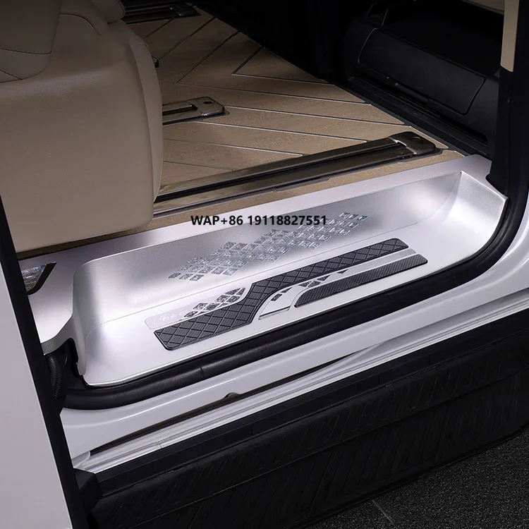 

Car Door Interior Welcome Pedals Cover Sill Plate Accessories with Led Light for Alphard Vellfire 30 40 2015-2025