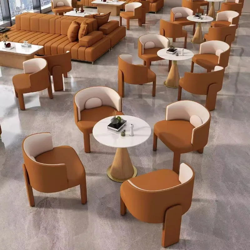 

Light luxury sales office reception and negotiation table and chair combination