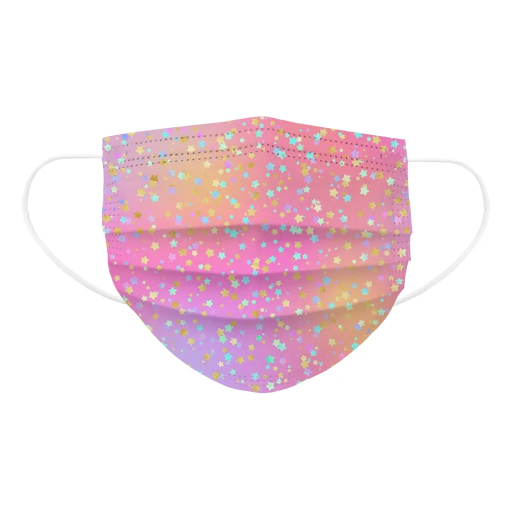 أقنعة مطبوعة للأطفال يمكن التخلص منها 50 قطعة/100 قطعة أقنعة أطفال كرتونية ملونة يومية شعبية عملية محمولة متعددة الألوان #6