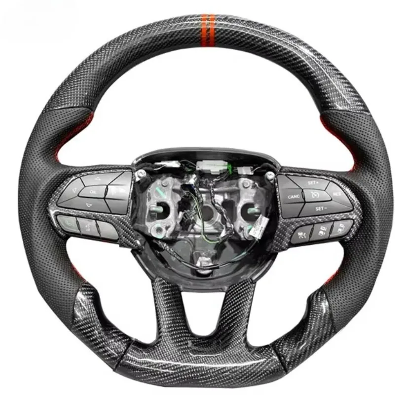 High Quality Bright Twill Carbon Fiber Steering Wheel for  Cars