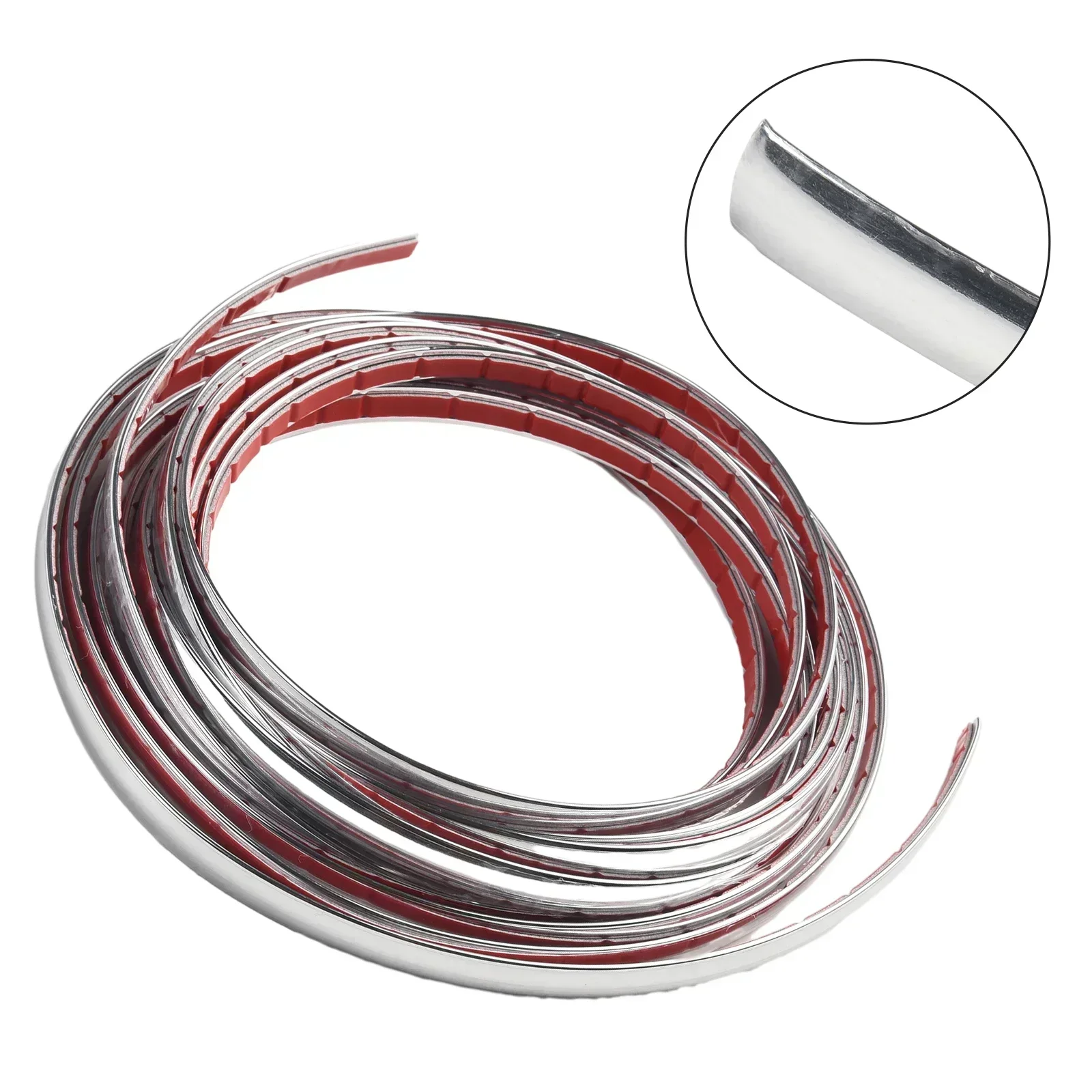 High Quality Material Brand New Molding Strip Chrome Trim 10mm 1pcs Chrome Silver Decoration Protector Accessories