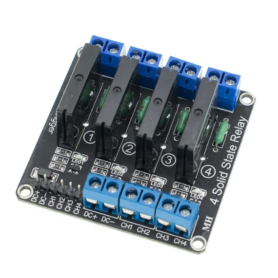 High Level Low Level 5V 1 2 4 8 Channel Solid State Relay Module G3MB-202P 250V 2A Output with Resistive Fuse