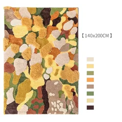 Forest Moss Carpet For Living Room Home Decor Tufted Rug For Bedroom Soft Carpet Kids Room Thick Sofa Coffee Table Floor Mat