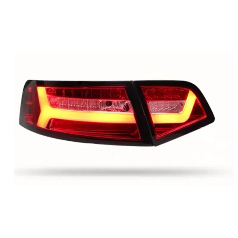 For Audi A6 Luminous Tail Lights 2009-2011 A6L C6 Dynamic Signal Tail Lights Animation After Stop Brake Backing Parts Headlights