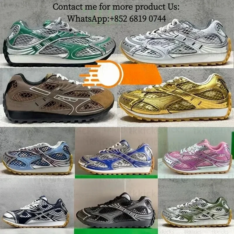 2026 Running Womens Luxury Leather Mesh Sneakers Womans Trainers Designer Women Mens Shoes