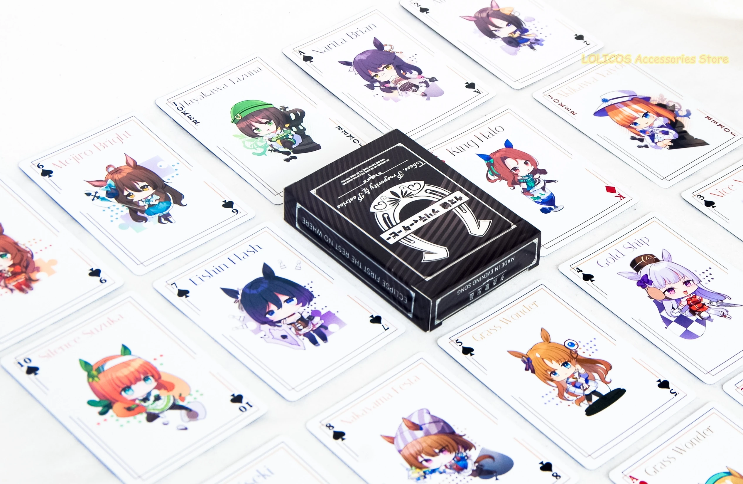 アニメ-ウマ娘-プリティーダービー-‌-漫画紙ポーカーデスクトランプボードゲームカードクリエイティブコレクションコスプレギフト