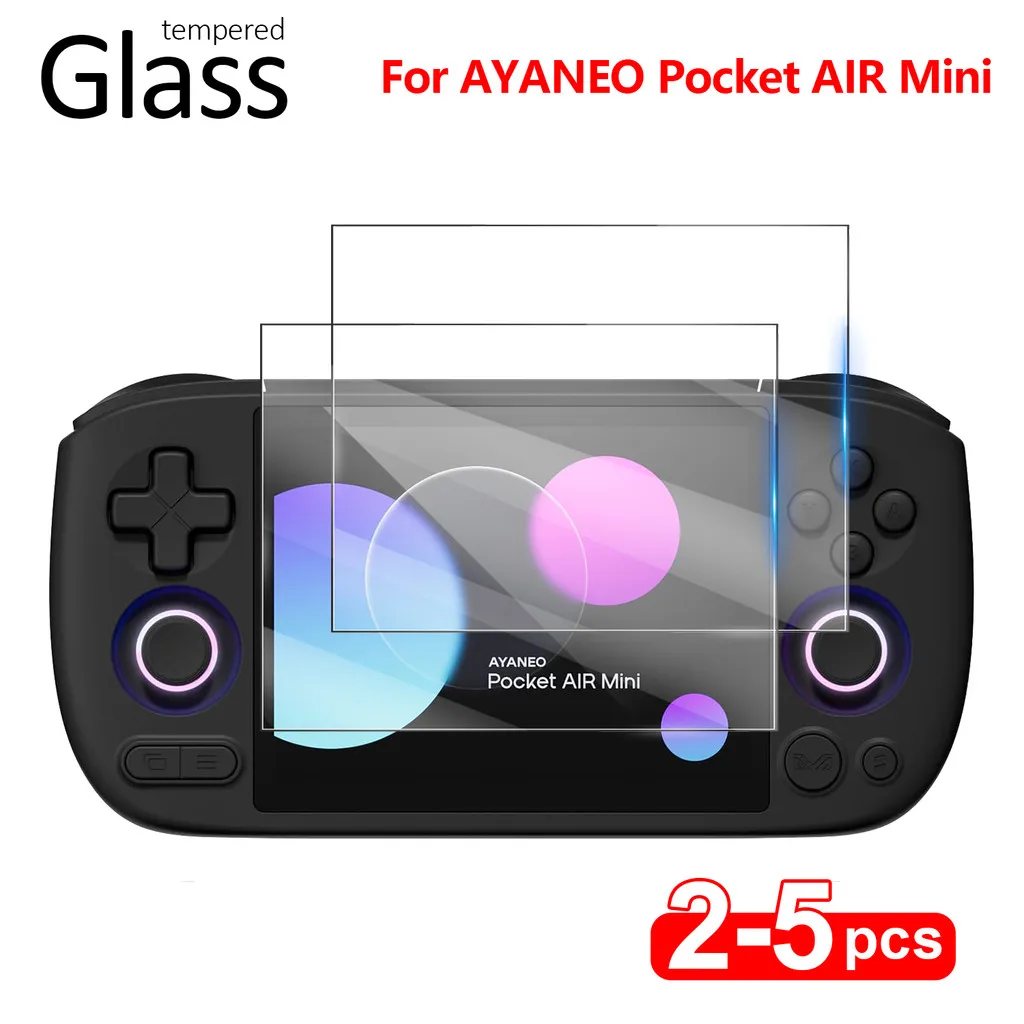 For AYANEO Pocket AIR Mini 9H Tempered Glass Screen Protector Anti-Scratch HD Film2-5Pcs Game Console Screen Cover Fast Dispatch